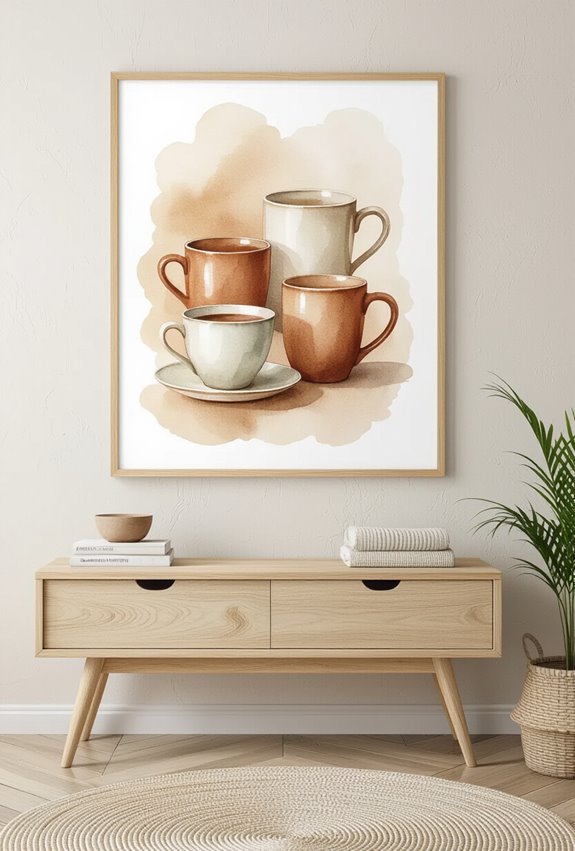 soft vintage coffee art