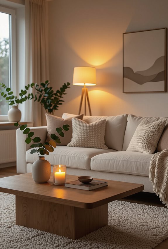 soft warm layered lighting