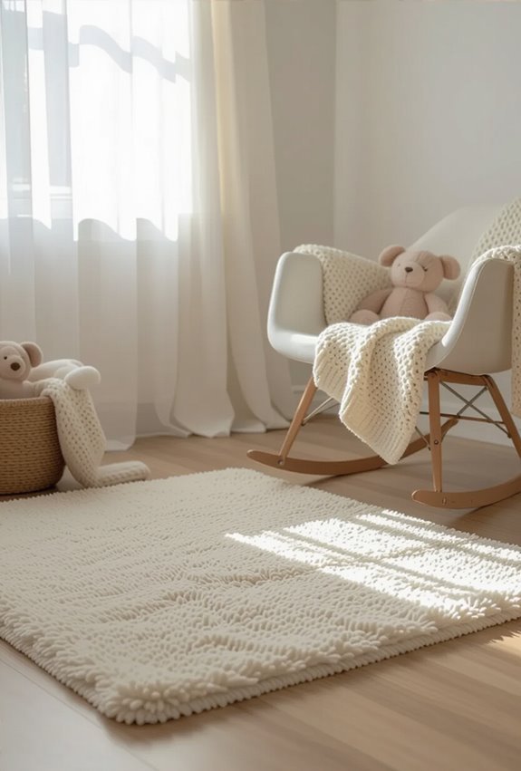 soft washable plush roundrug