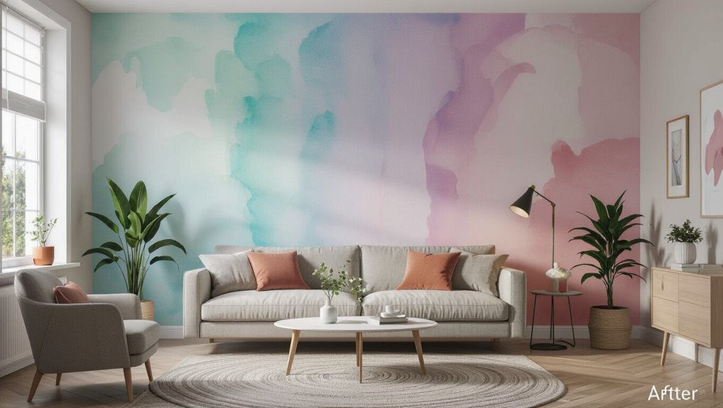 soft watercolor wall gradient