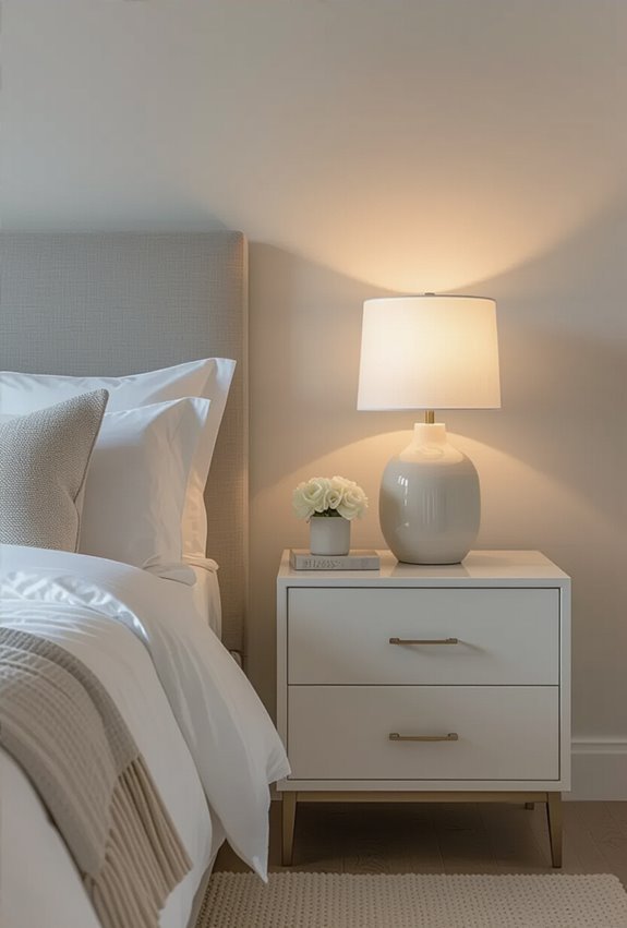soft white layered warm lighting