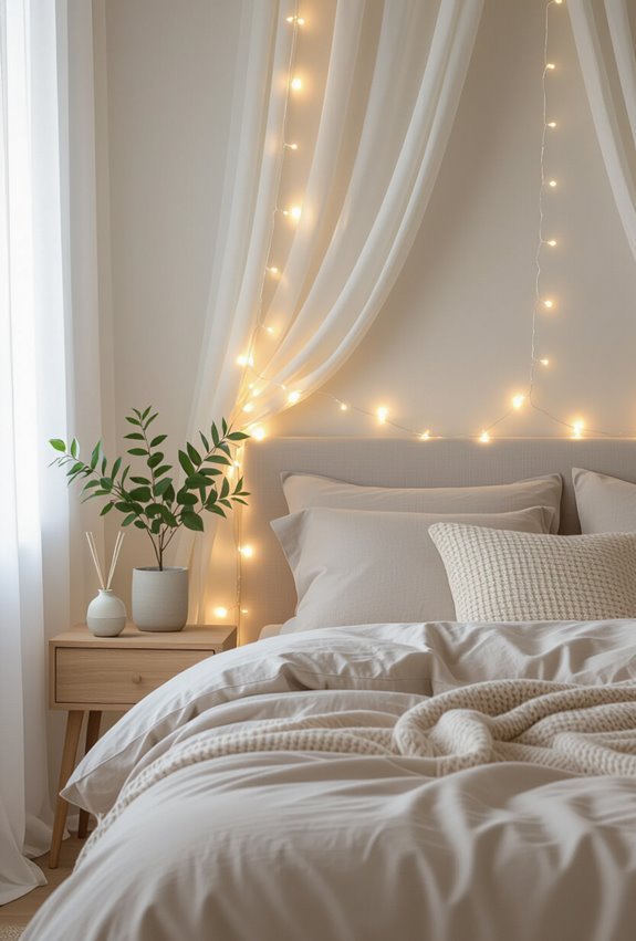 softly draped whimsical warm glow