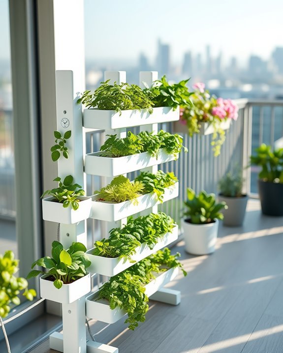 soil free vertical gardening system