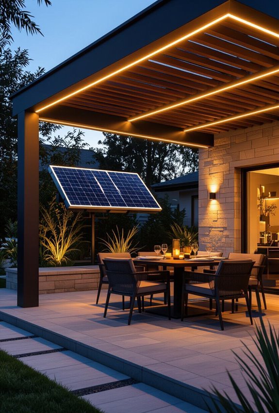 solar powered led strip lighting