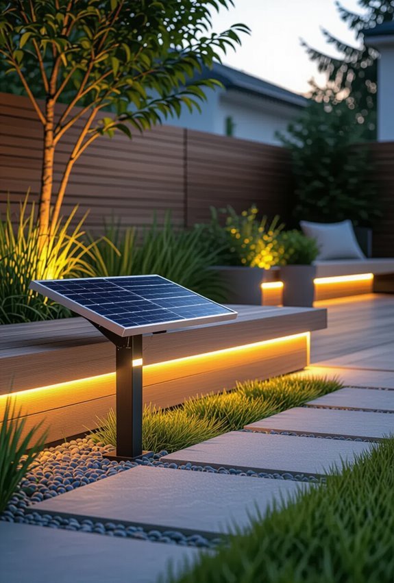 solar powered led strip lighting