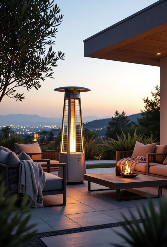 solar powered outdoor heating solutions