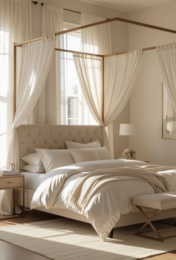 solid hardwood posts drapery