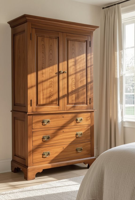 solid timber corner cupboards