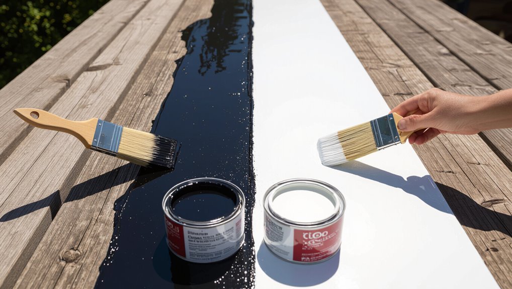 solvent dries faster outdoors