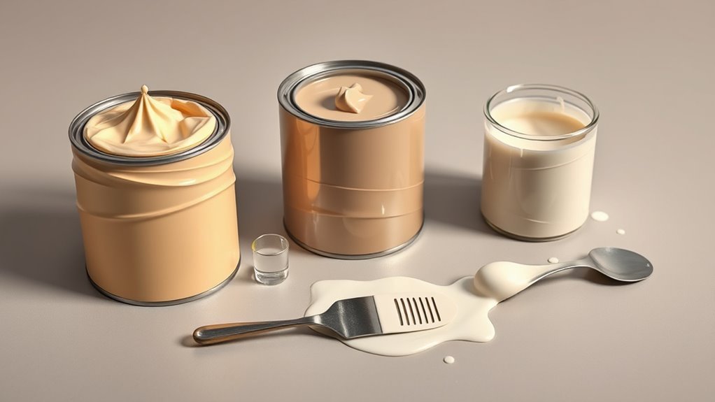 solvent water ratio influences viscosity