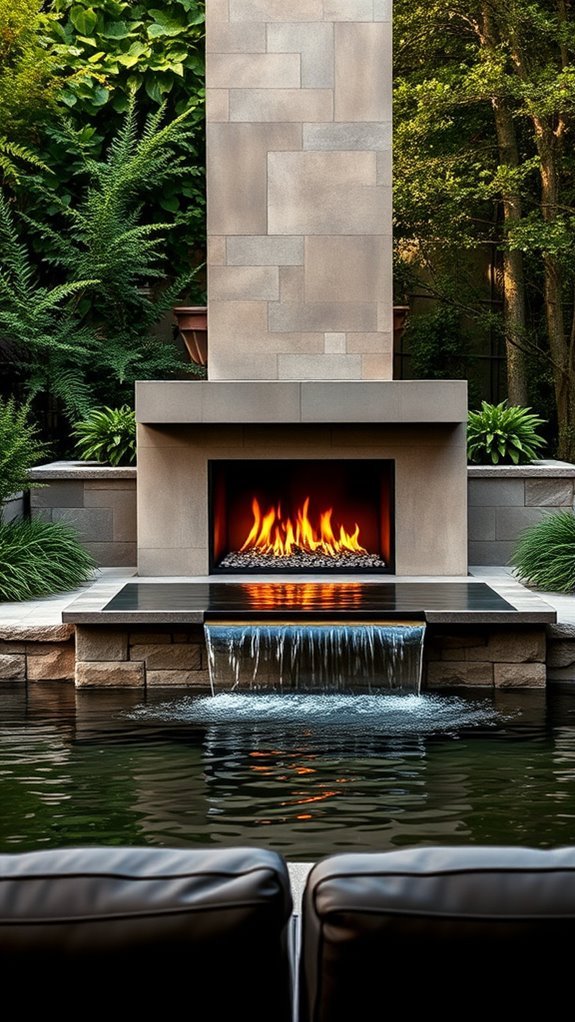 soothing fire and water