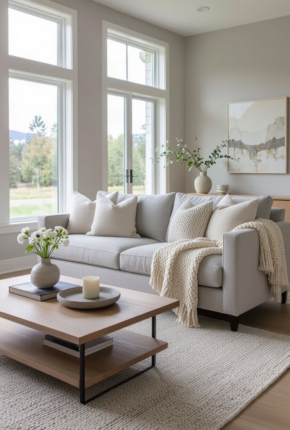 soothing grey with cream