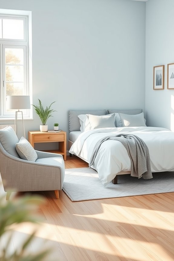 soothing light blue sanctuary