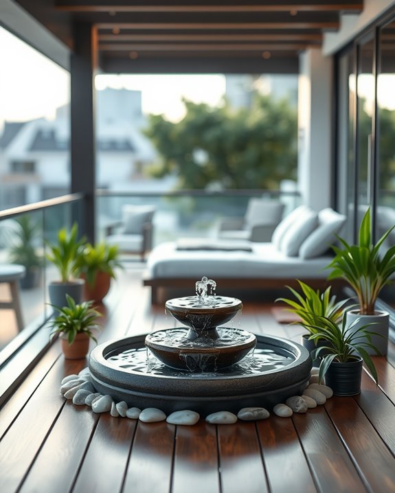 soothing miniature water features