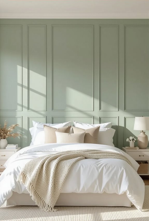 soothing painted wainscoting panels