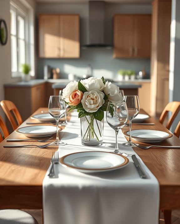 sophisticated dining table settings