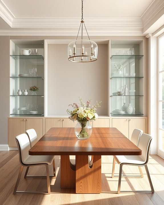 sophisticated glass display elegance