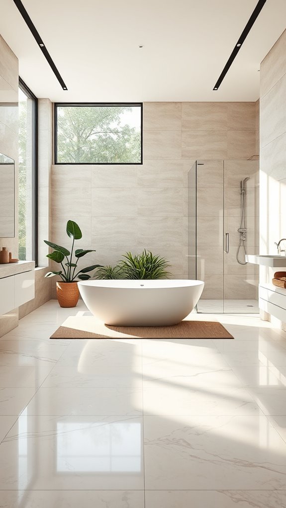 sophisticated large rectangular tiles