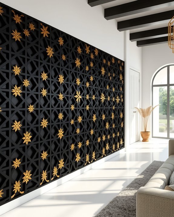 sophisticated lattice wall designs