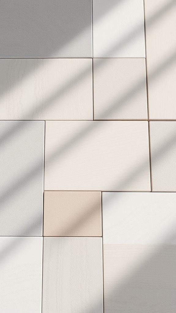 sophisticated matte porcelain tiles