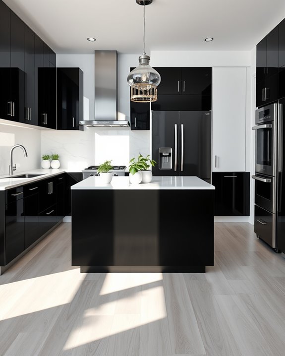 sophisticated monochrome cabinetry designs
