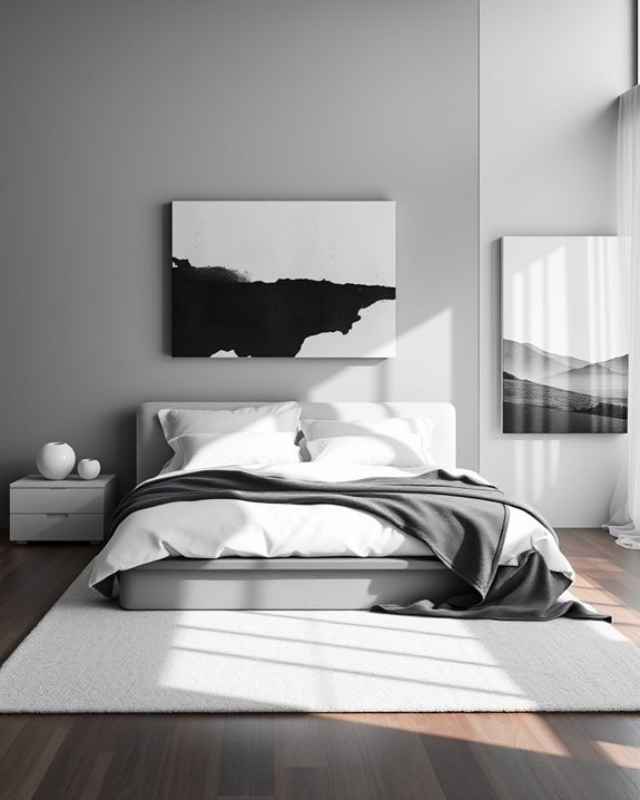 sophisticated monochrome wall art