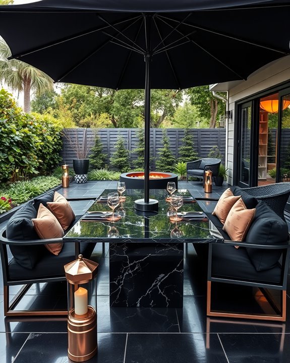 sophisticated outdoor comfort design