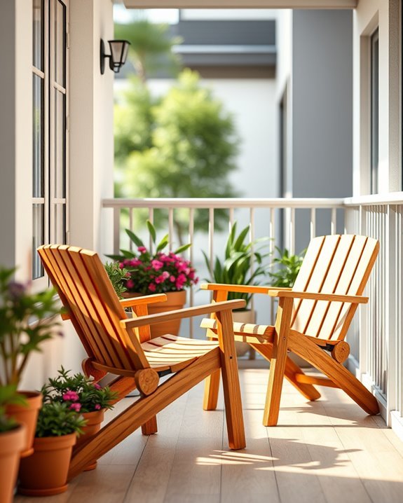 sophisticated outdoor teak chairs