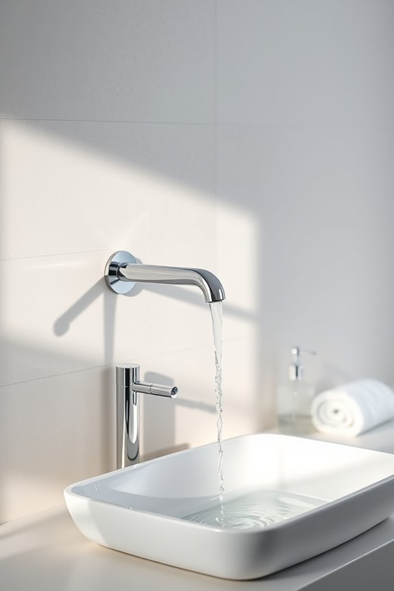 sophisticated wall mounted faucet
