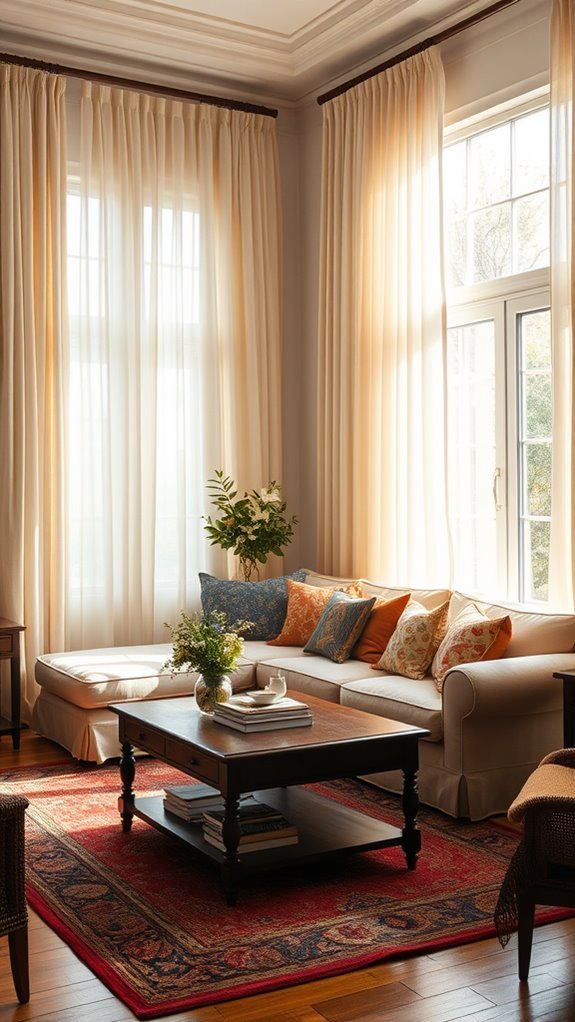 sophisticated window drapery design