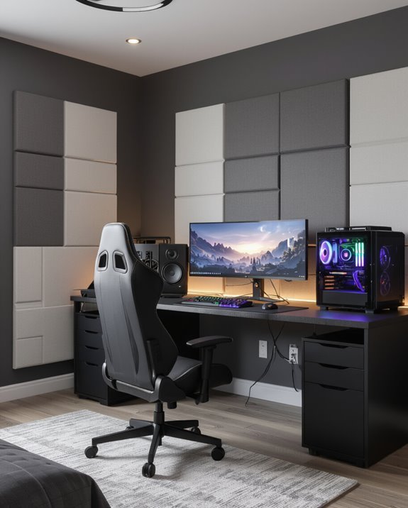 soundproofed immersive gaming experience