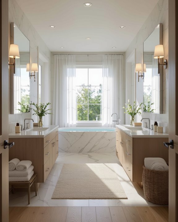 spa inspired bathroom retreat