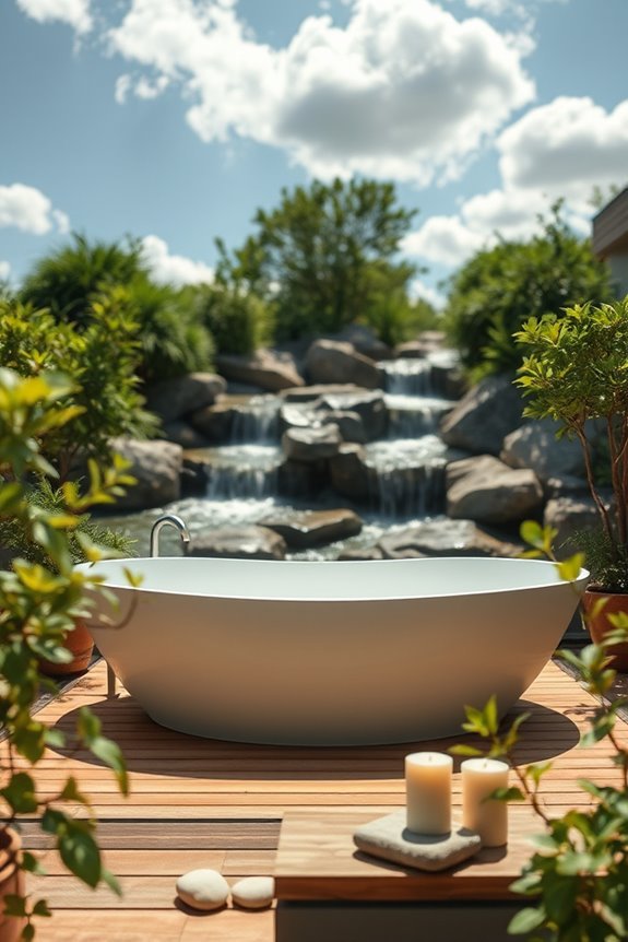 spa inspired outdoor relaxation retreat