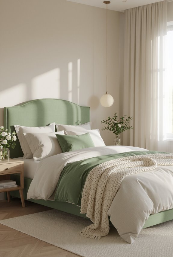 spa inspired sage cream retreat