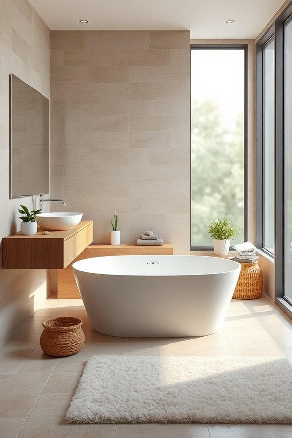 spa inspired tranquil bathroom retreat