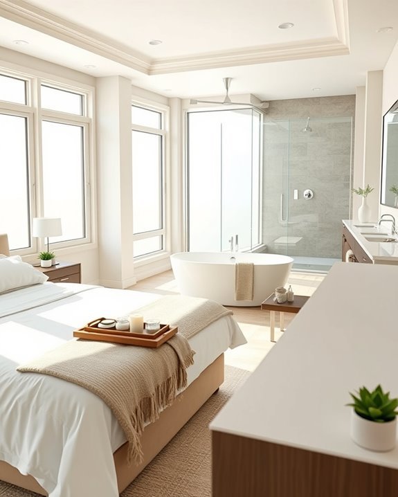 spa like bedroom retreat ambiance
