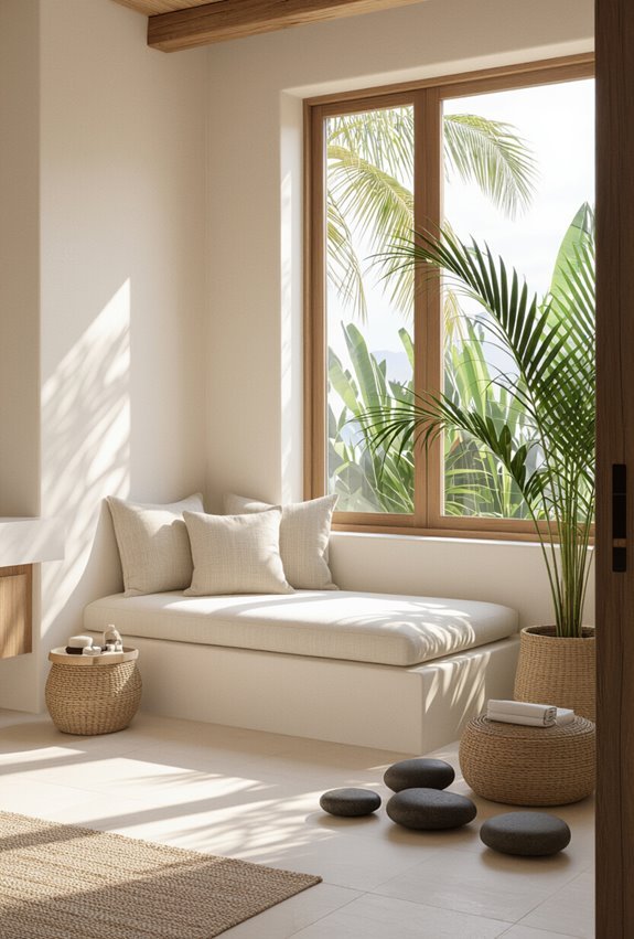 spa like daybed seating nook
