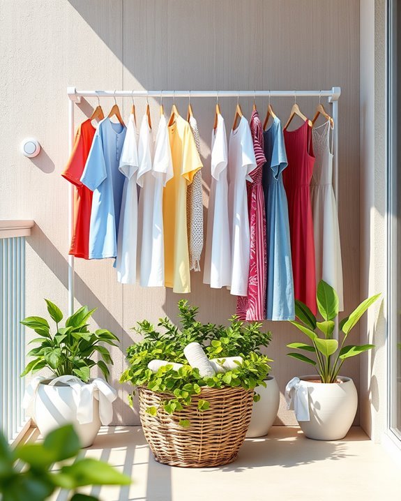 space efficient adjustable drying racks