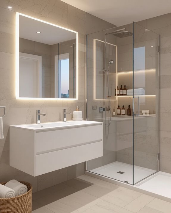 space efficient bathroom solutions