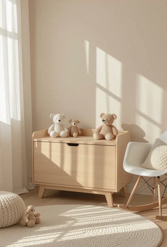 space efficient low profile toybox