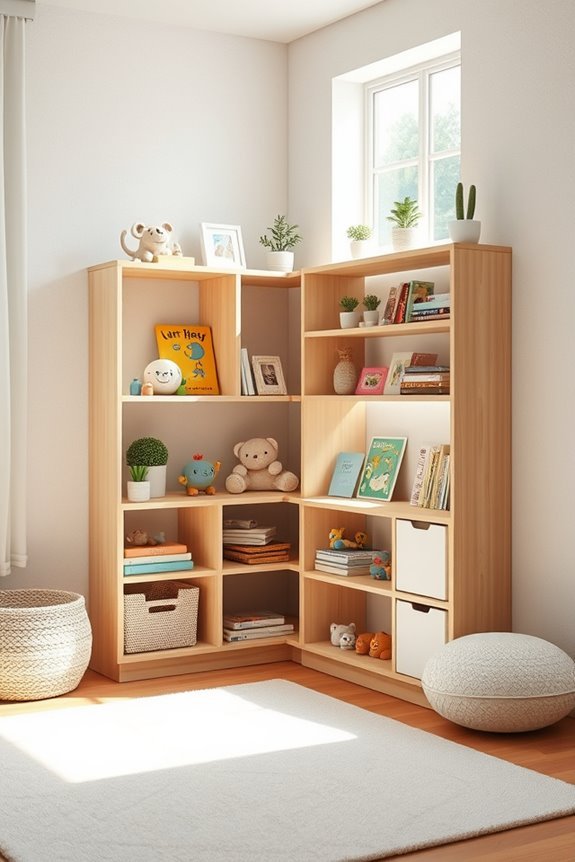 space saving corner shelves