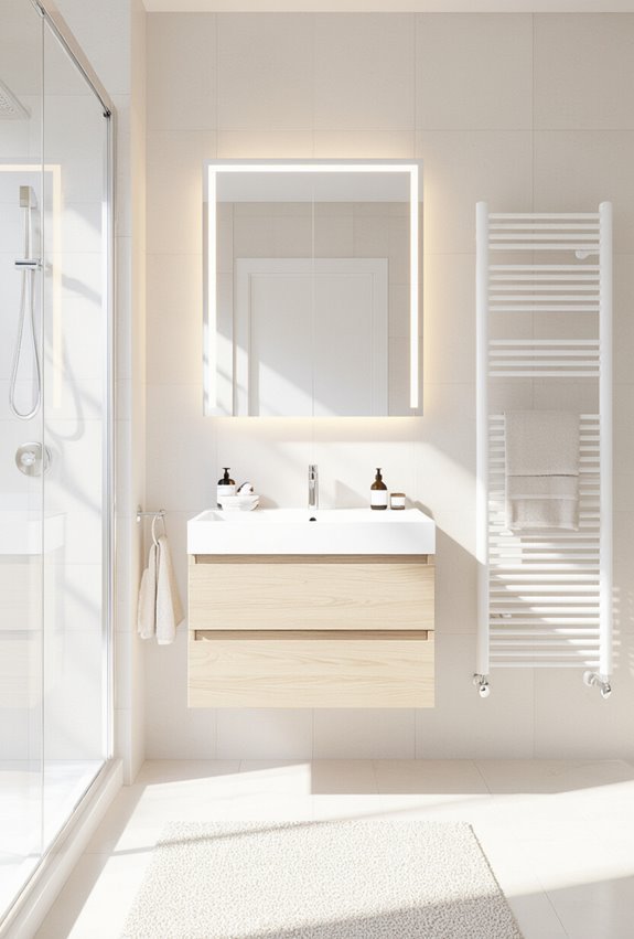 space saving faucets and mirrors