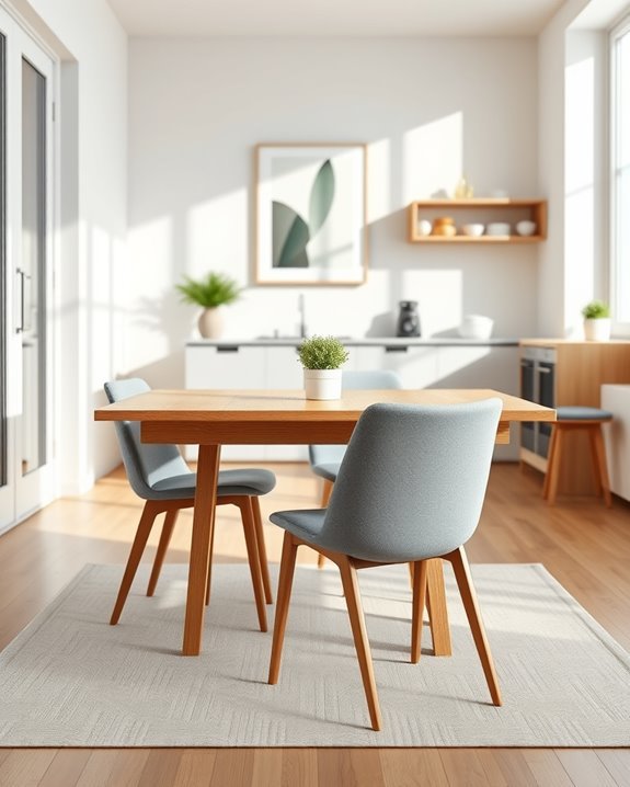 space saving foldable dining table