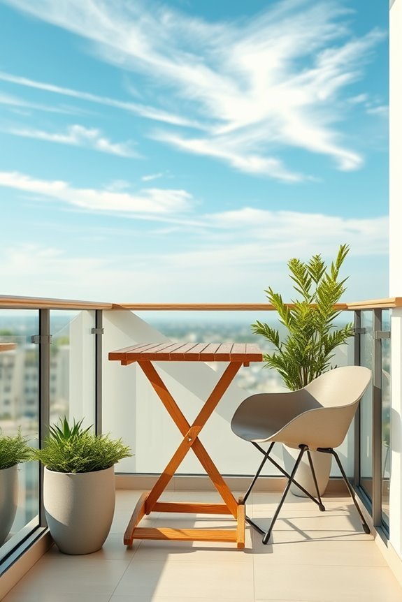space saving outdoor dining