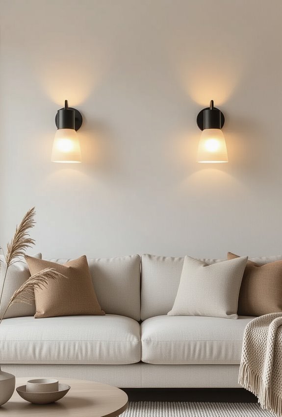 space saving patterned wall sconces