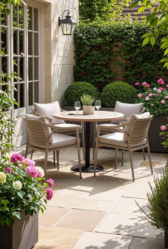 space saving seating for patios