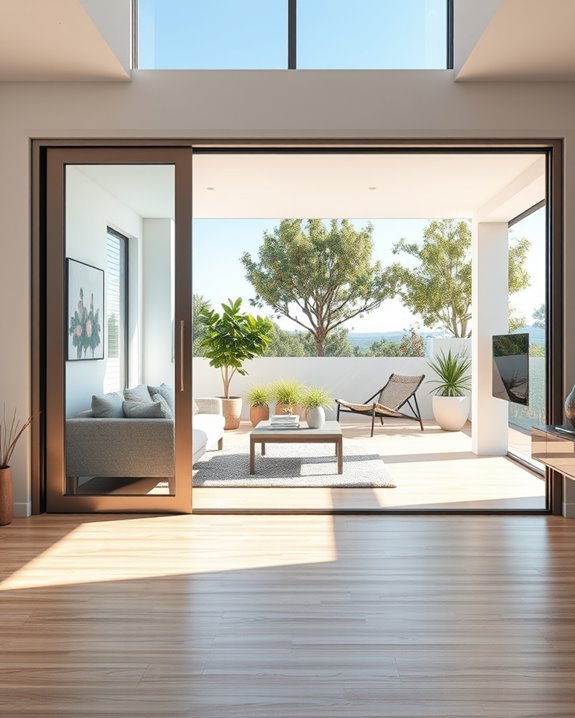 space saving sliding doors