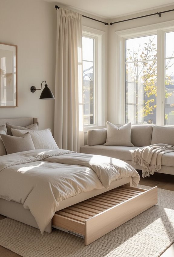space saving versatile guest beds