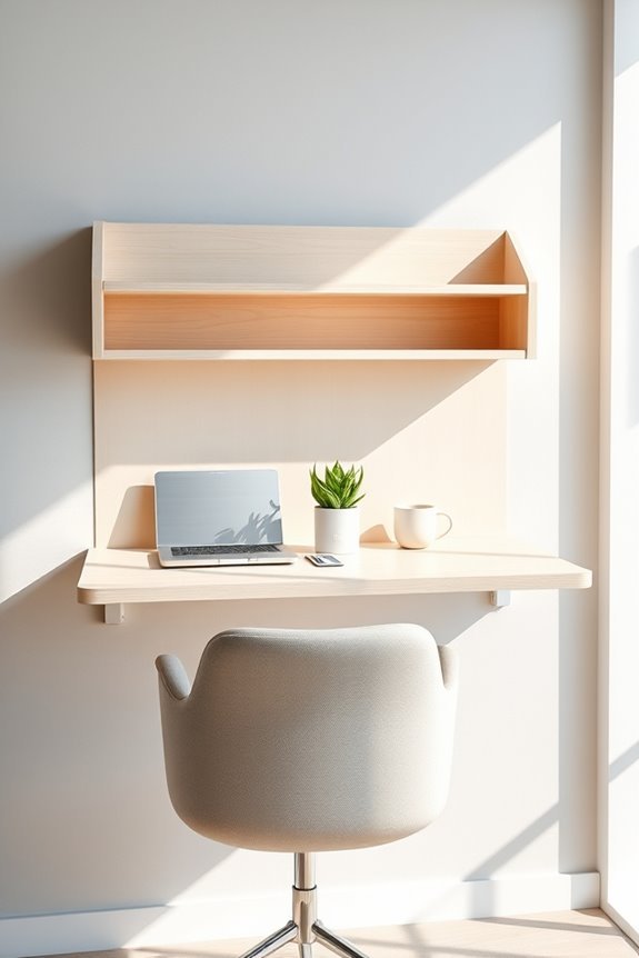 space saving wall mounted desks