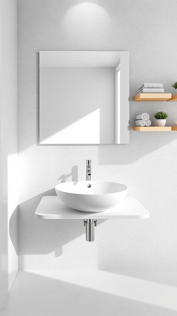space saving wall mounted sinks